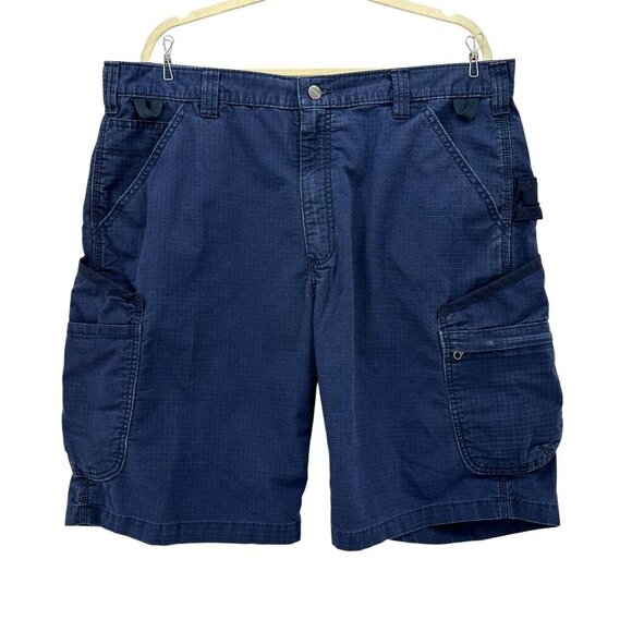 Carhartt Other - Carhartt Canvas Distressed Navy Blue Cargo Shorts Mens 40